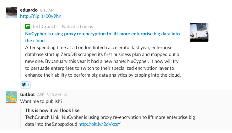 Share Articles From Slack to Twitter and Facebook using reactmoji