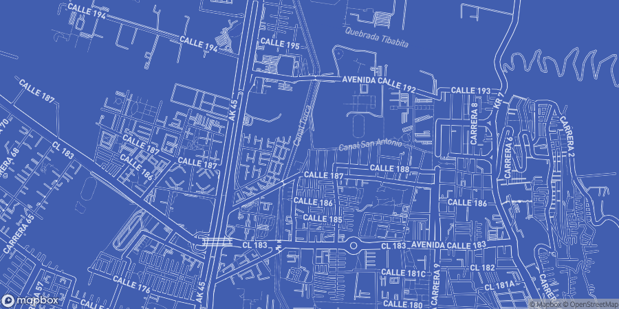 Map of the Colombia location