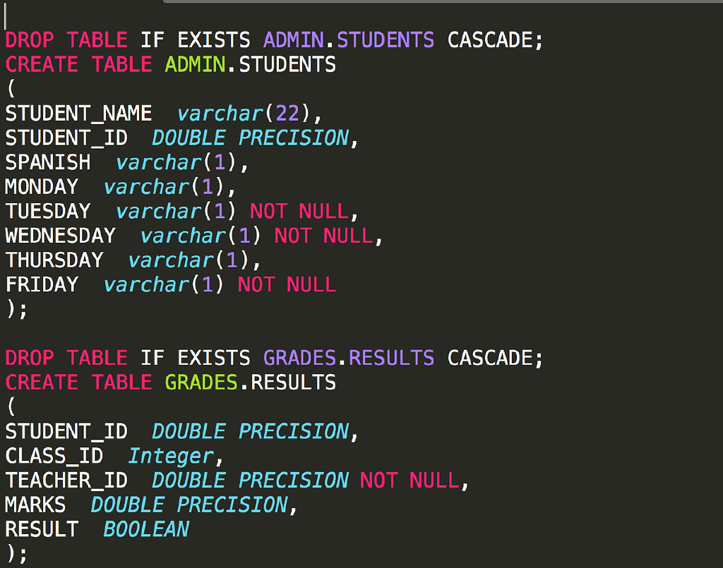 DDL Generator